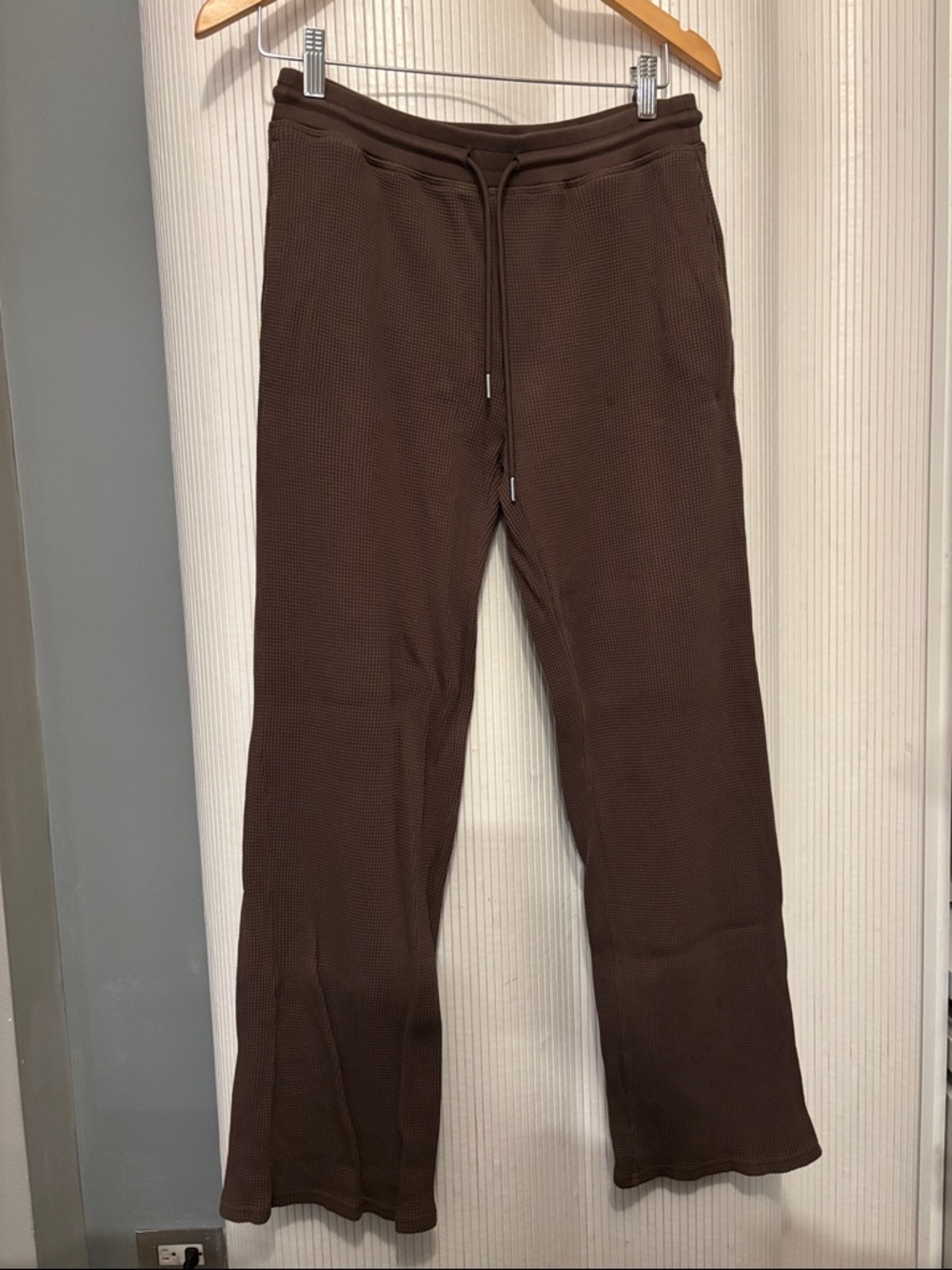 THEORY Womens Brown Knit Drawstring Pants